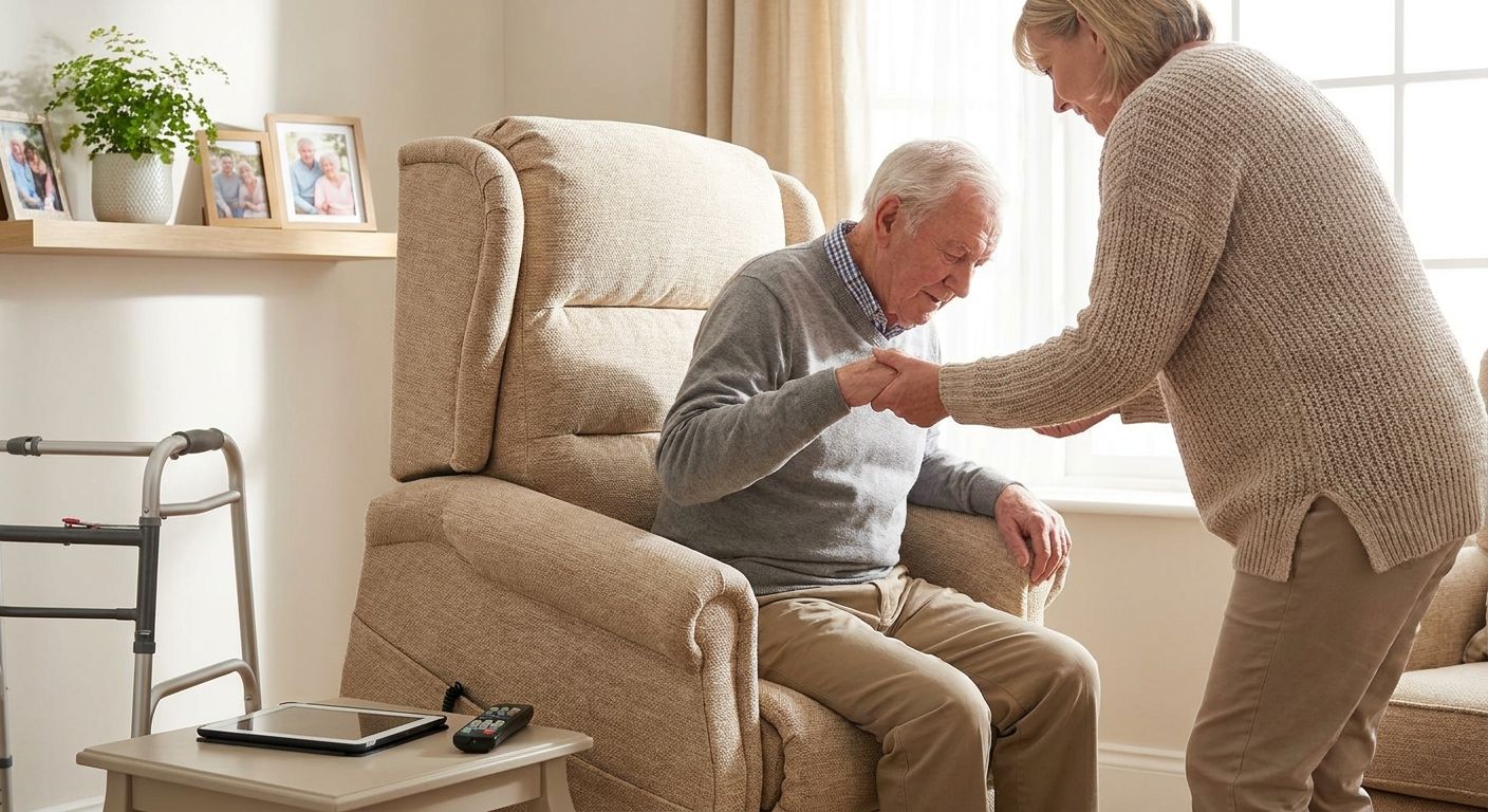 Lift chairs for family caregivers at home