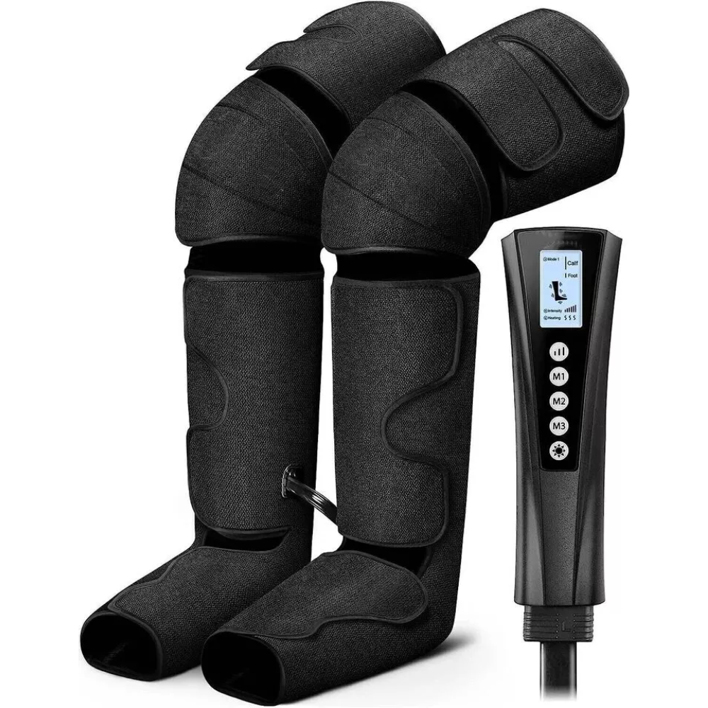 Air Compression Massager with Heat for Foot,Leg,Calf,Thigh and Knee