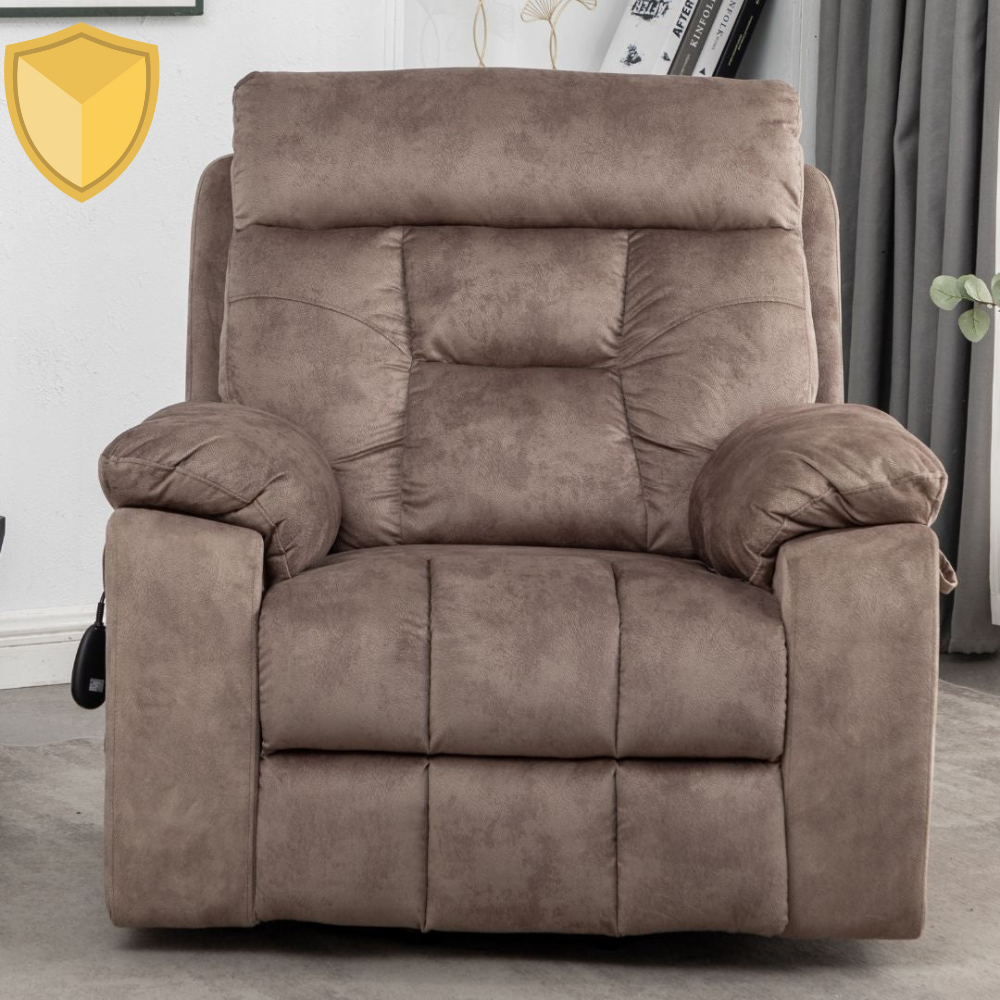 Castle Oversized Lift Chair, 26 Inch Wide Seat, Camel (Free 2 Years Warranty)