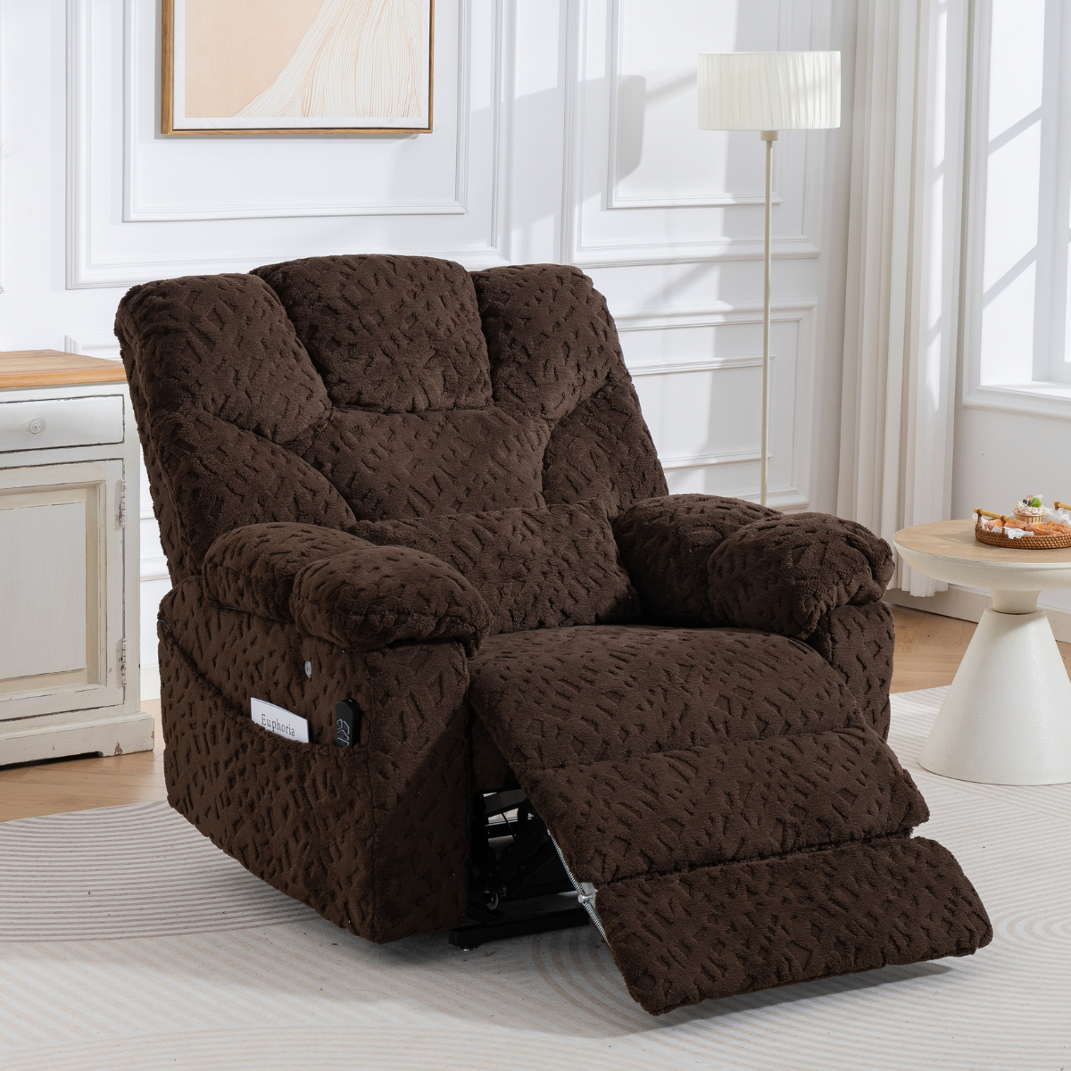 AirCell Massage Lift Chair – 28 Inch Wide Seat, 500-LBS Capacity with Extended Footrest