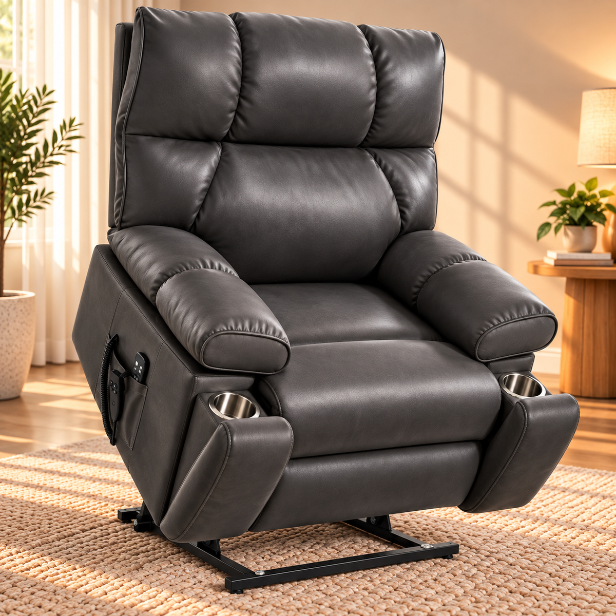 NestingCloud 2.0 Oversized Dual-Motor Power Lift Recliner Chair with Heat & Massage