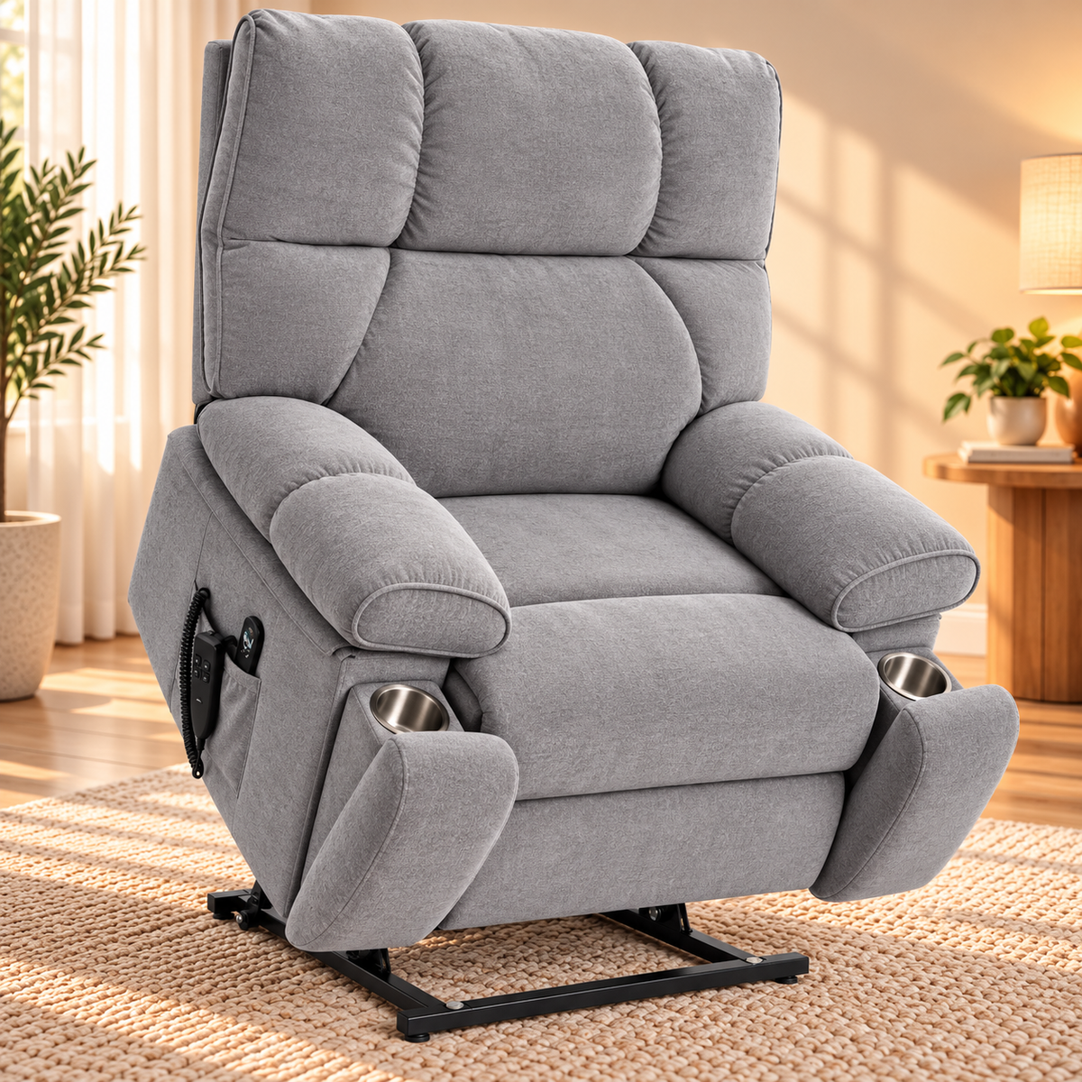 NestingCloud 2.0 Oversized Dual-Motor Power Lift Recliner Chair with Heat & Massage