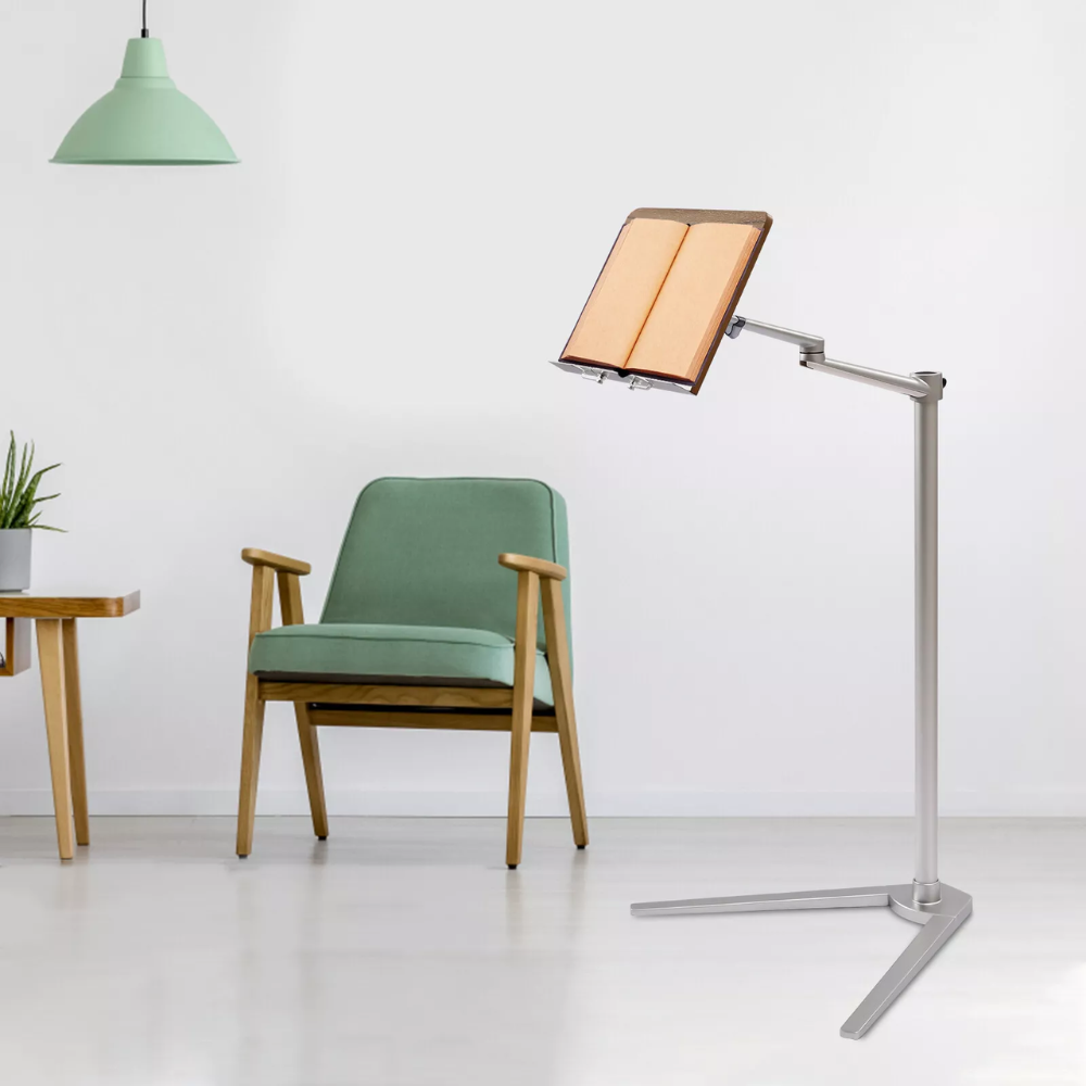 Book Holder Floor Stand Book Stand for Reading 35.4" Inches Adjustable Height