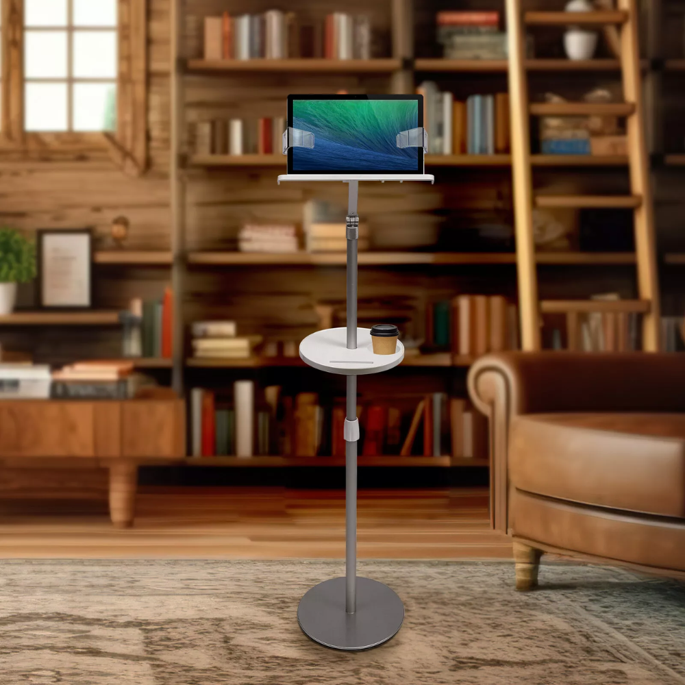 Floor Book Stand for Reading Book Holder Metal Support Adjustable Height & Panel