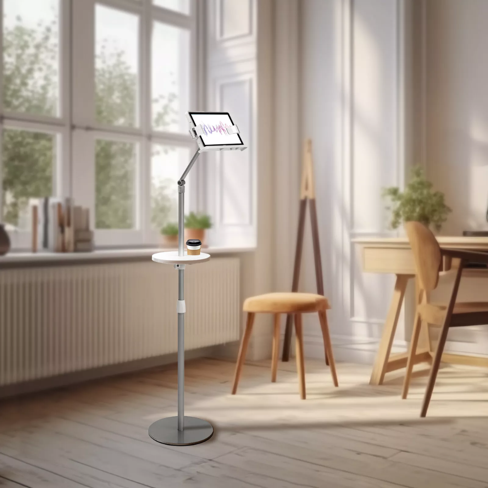 Floor Book Stand for Reading Book Holder Metal Support Adjustable Height & Panel