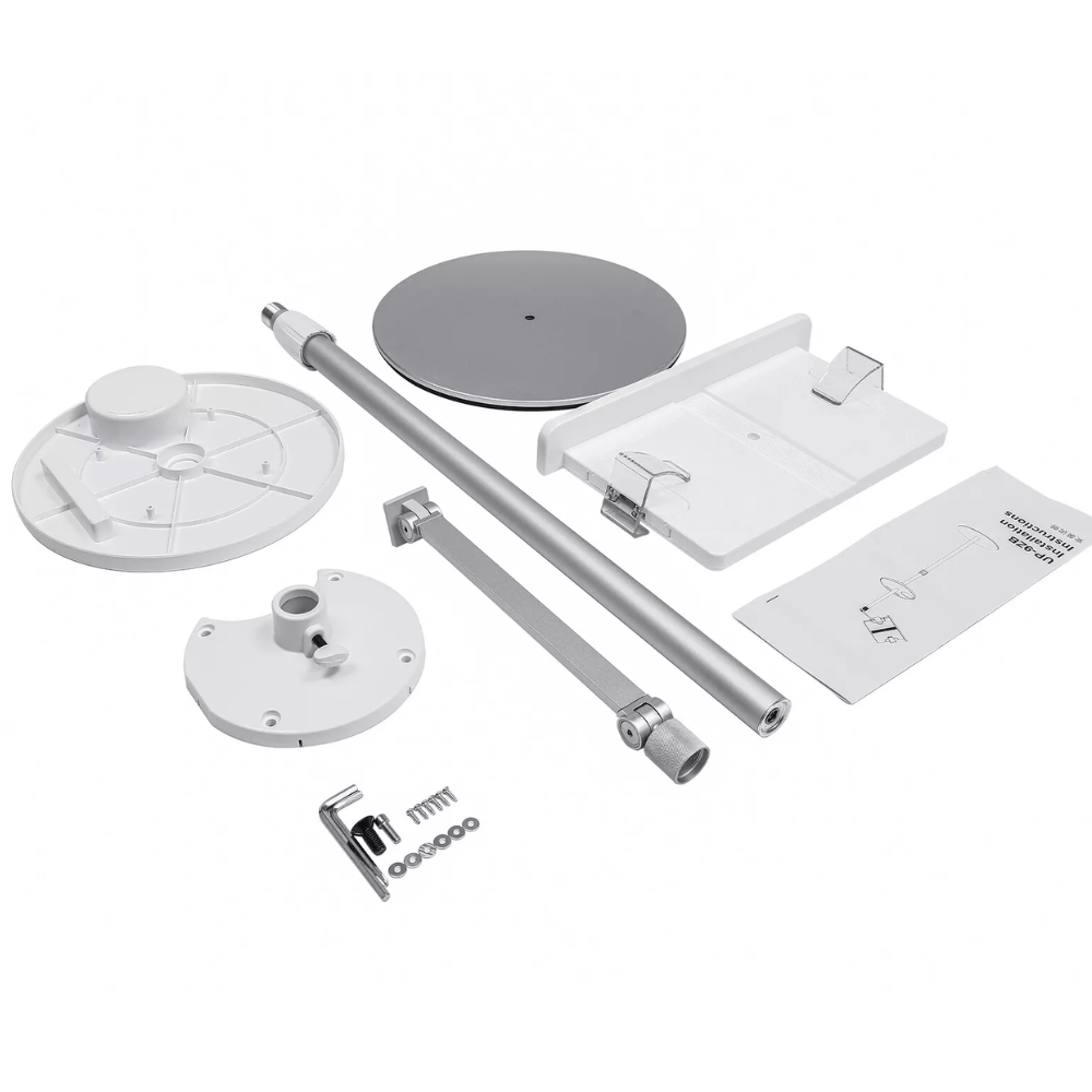 Floor Book Stand for Reading Book Holder Metal Support Adjustable Height & Panel