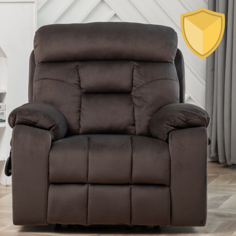 Castle Lift Chair, 26 Inch Extra Wide Seat, Coffee (Free 2 Years Warranty)