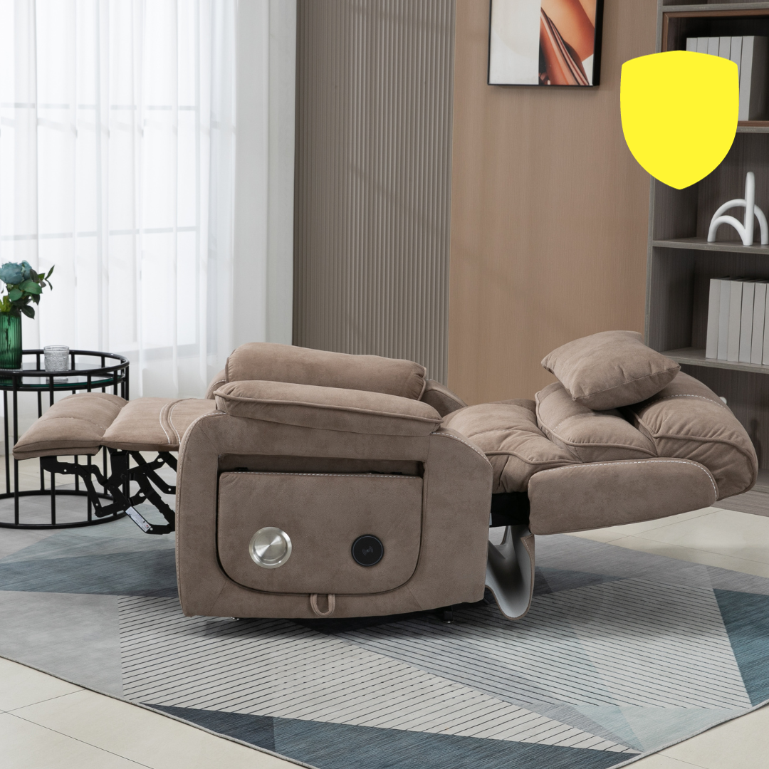 Knight Lay Flat Lift Chair 24.8 Inch Wide Seat 74.8 Inch Length Dual
