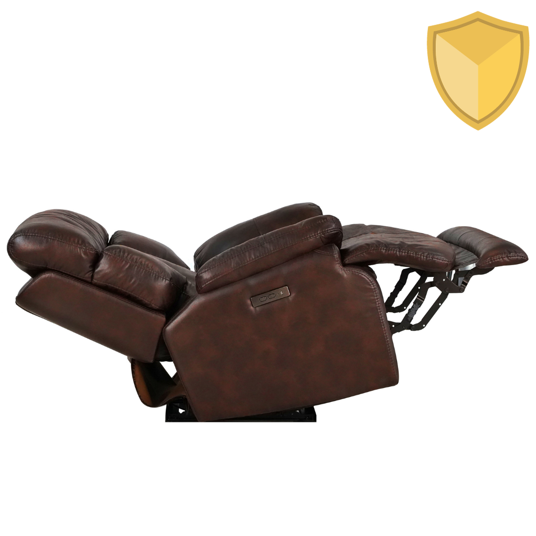 Levitate Lounge Chair 38.5 Width Zero Gravity Power Recliner with Power Headrest - Chocolate Brown (FREE 2 Years Warranty)