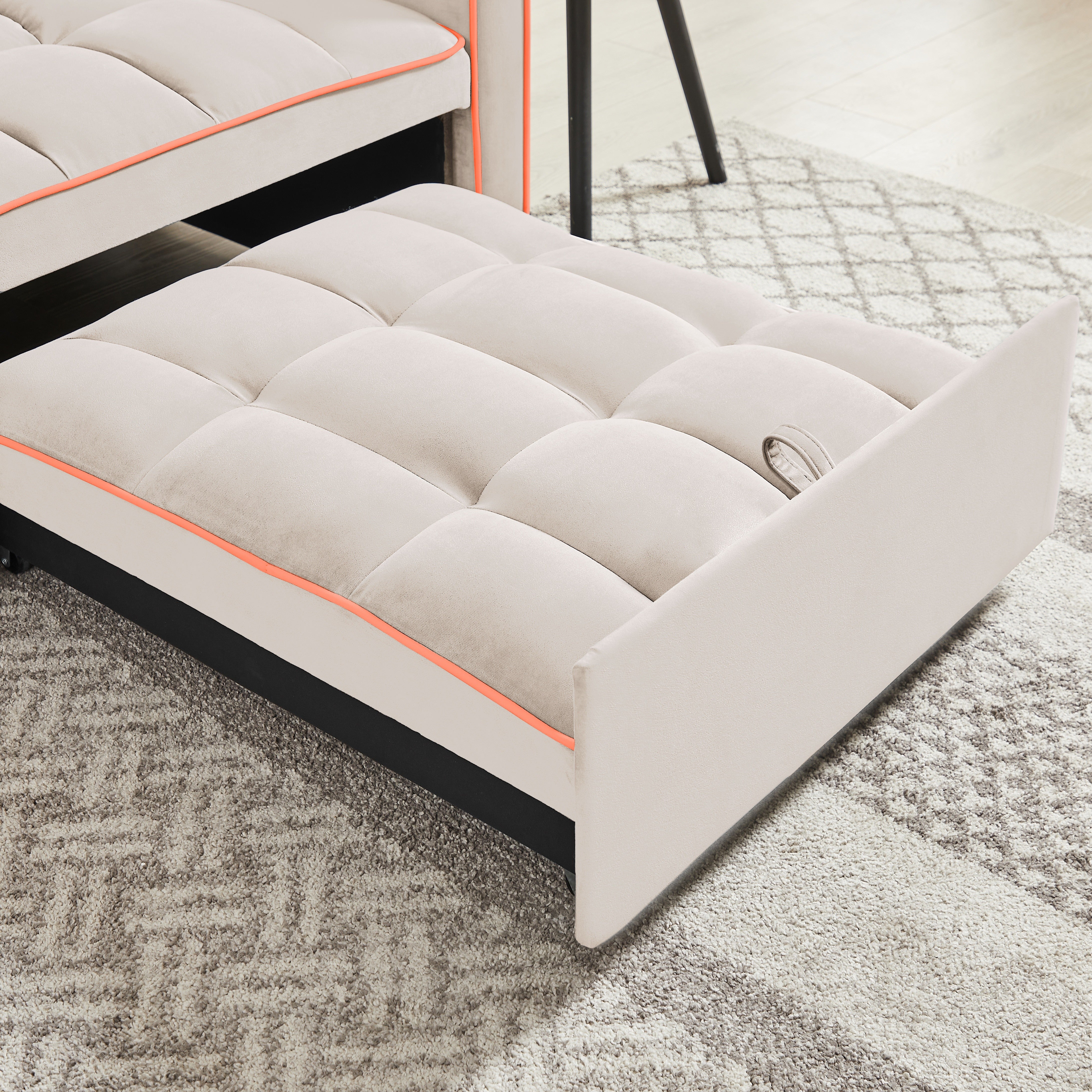 Three-In-One Sofa Bed Creamy White