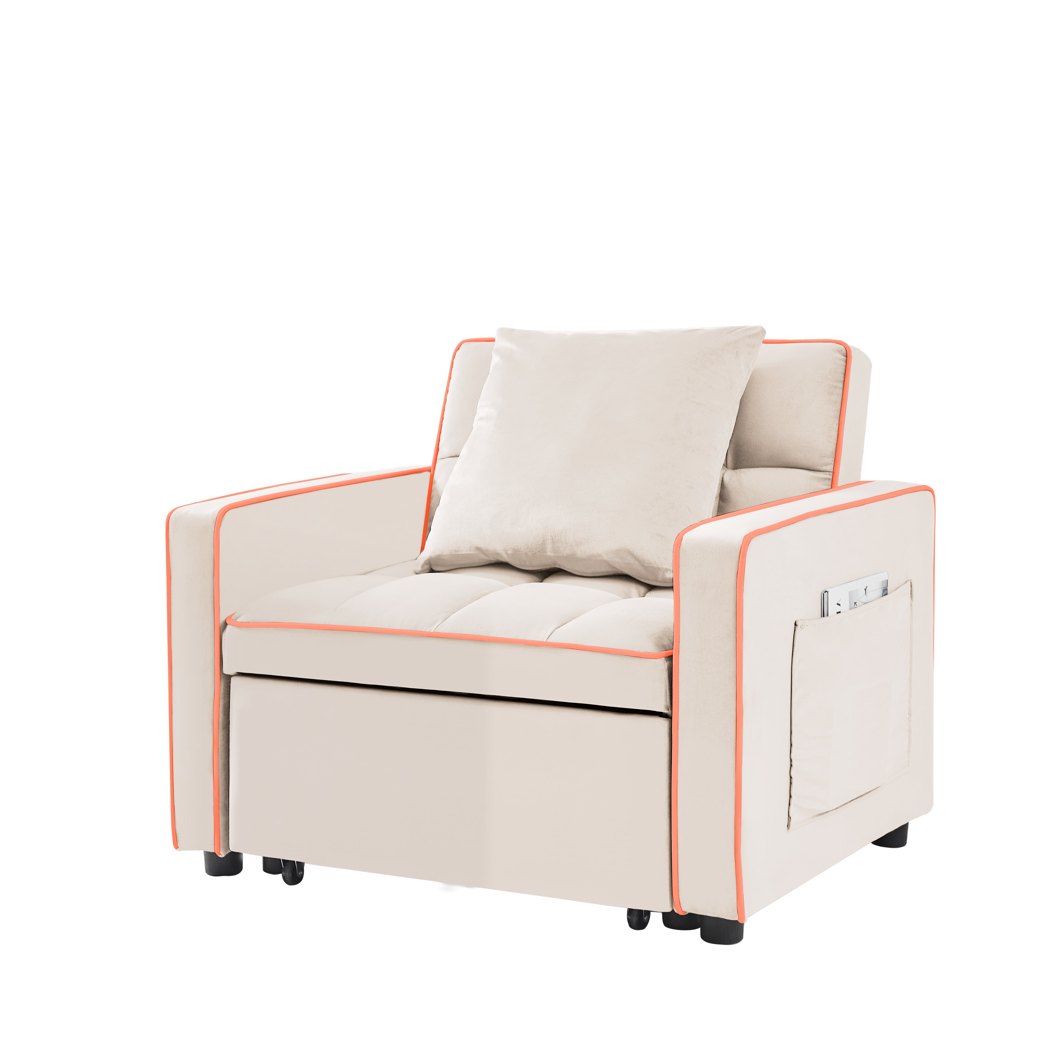 Three-In-One Sofa Bed Creamy White