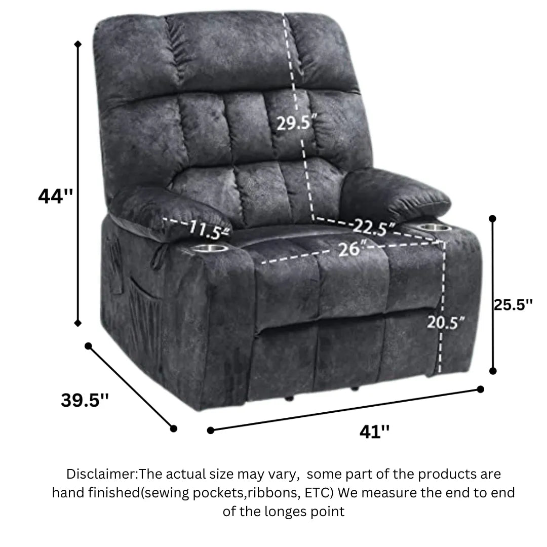 disclaimer the actual size may vary, some part of the products are hand finished (sewing pockets, ribbons, etc) WE measure the end to end of the longest point.