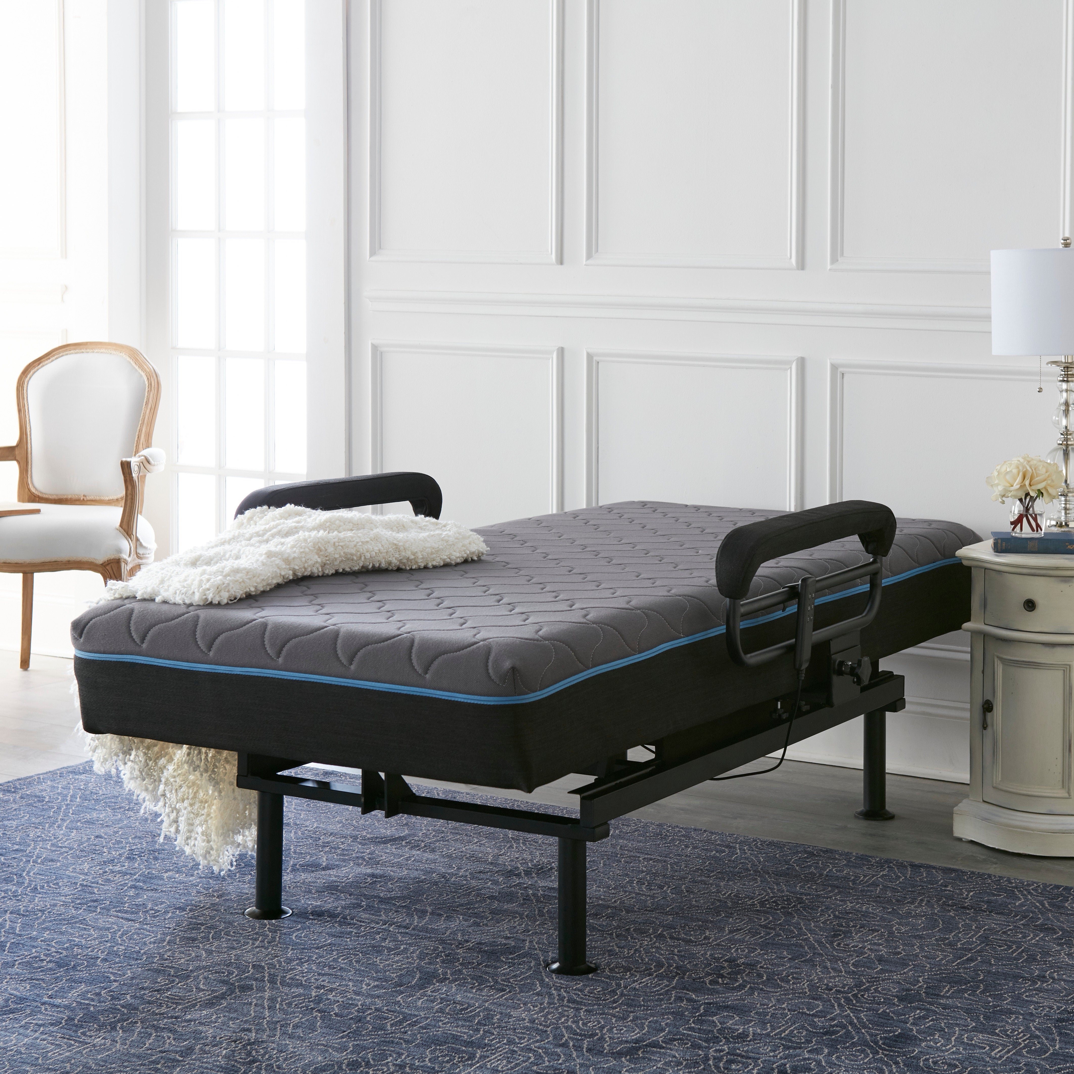 RiseEase™ Bed – From Rest to Standing - Blue