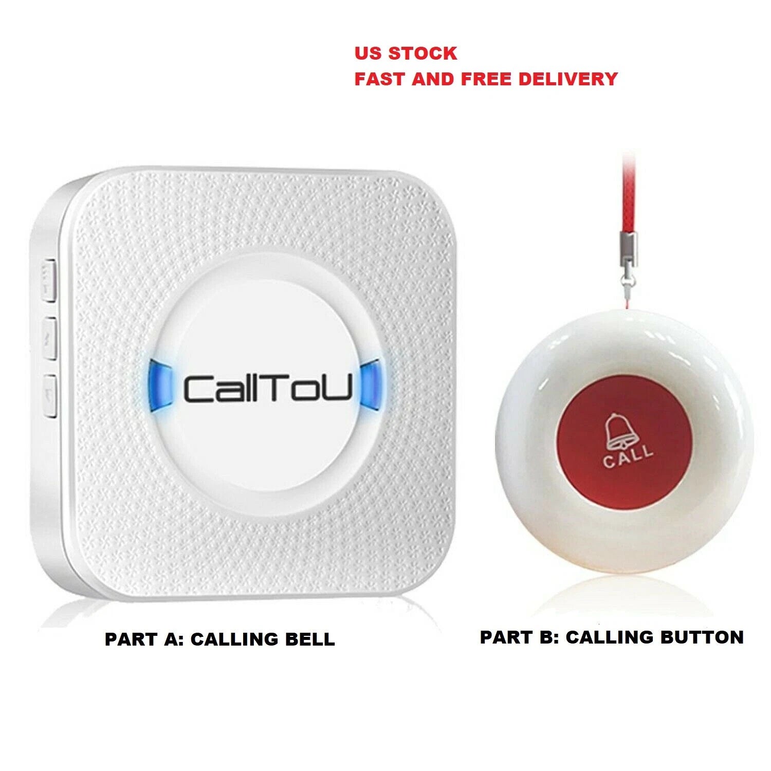 Fall Prevention - Caregiver Pager System (One per Chair, Color/Style May Vary)