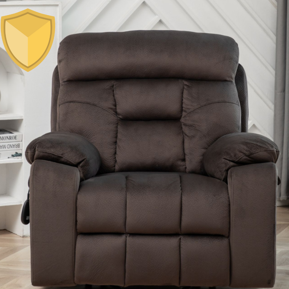 Castle Extra Wide Lift Chair, 26 Inch Seat, Coffee (Free 2 Years Warranty)