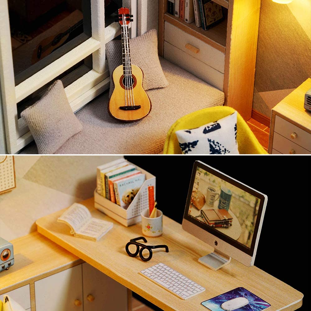 DIY Wooden Dollhouse Kit Plus Dust Proof (Add 1 per Order).