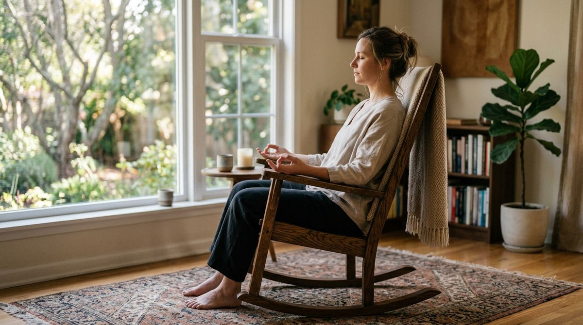 Rocking chairs for meditation and mindfulness practice