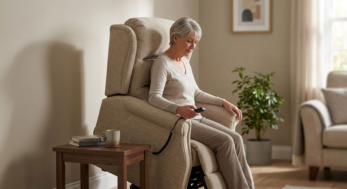 How far should a lift chair be from the wall?