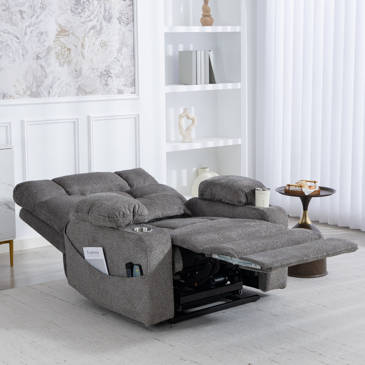 Atlas Lift Chair - 500 Lbs Big & Tall Dual Motors with Foot Rest Extension.