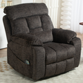 LuxQuad Lay Flat Lift Chair, 25.5 Inch Wide Seat, The First 4 Motors Lift Chair, Dark Grey (FREE 2 Years Warranty).