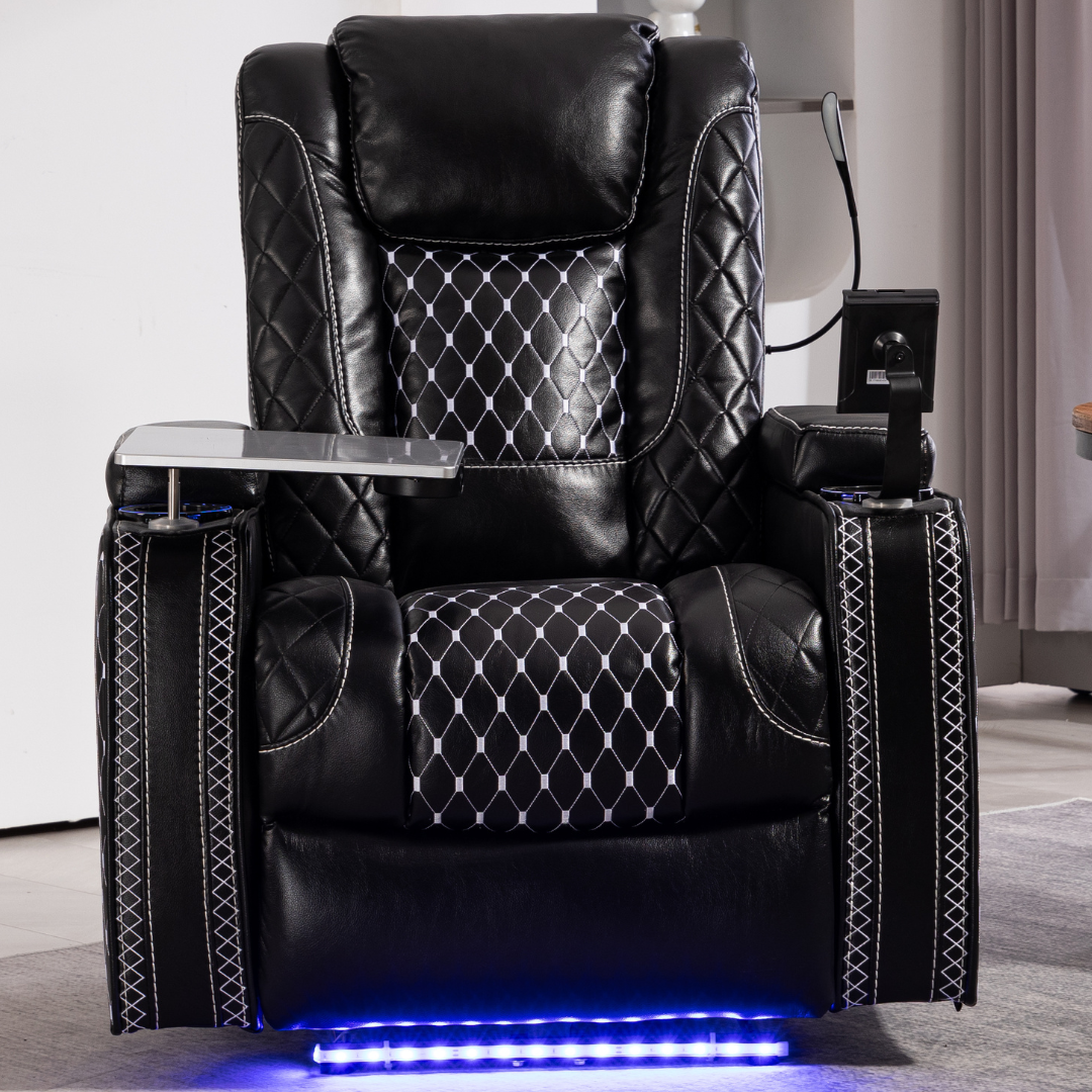 Power Reclining Sofa And Loveseat Power Headrest/Foodrest