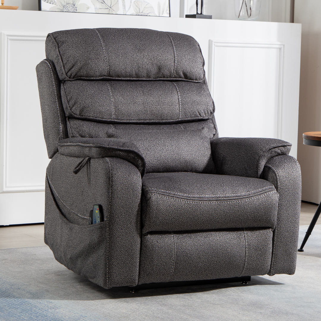 Knight Lay Flat Lift Chair, Extra Wide, Wireless Charging Side Table ...