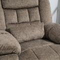 LuxQuad Lay Flat Lift Chair, 25.5 Inch Wide Seat, The First 4 Motors Lift Chair, Grey-Brown (FREE 2 Years Warranty).