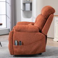 LuxQuad Lay Flat Lift Chair, 25.5 Inch Wide Seat, The First 4 Motors Lift Chair, Sunset Rose (FREE 2 Years Warranty)