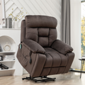 This lift chair has a bearing capacity of 350 lbs and is specifically designed for elderly individuals who may require assistance when getting up or sitting down. The chair provides a safe and comfortable way to transition between positions, reducing the risk of falls or injury.