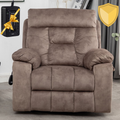 Castle Oversized Lift Chair, 26 Inch Wide Seat, Back Up Battery, Camel‪ (Free 2 Years Warranty)