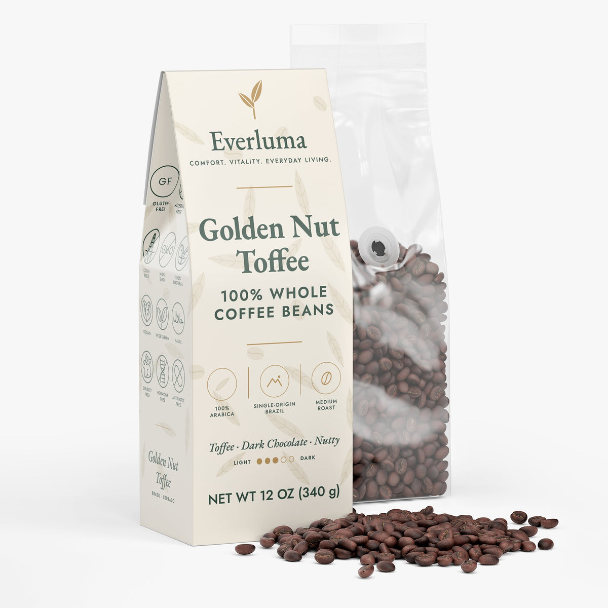 Golden Nut Toffee Coffee (Medium Roast).