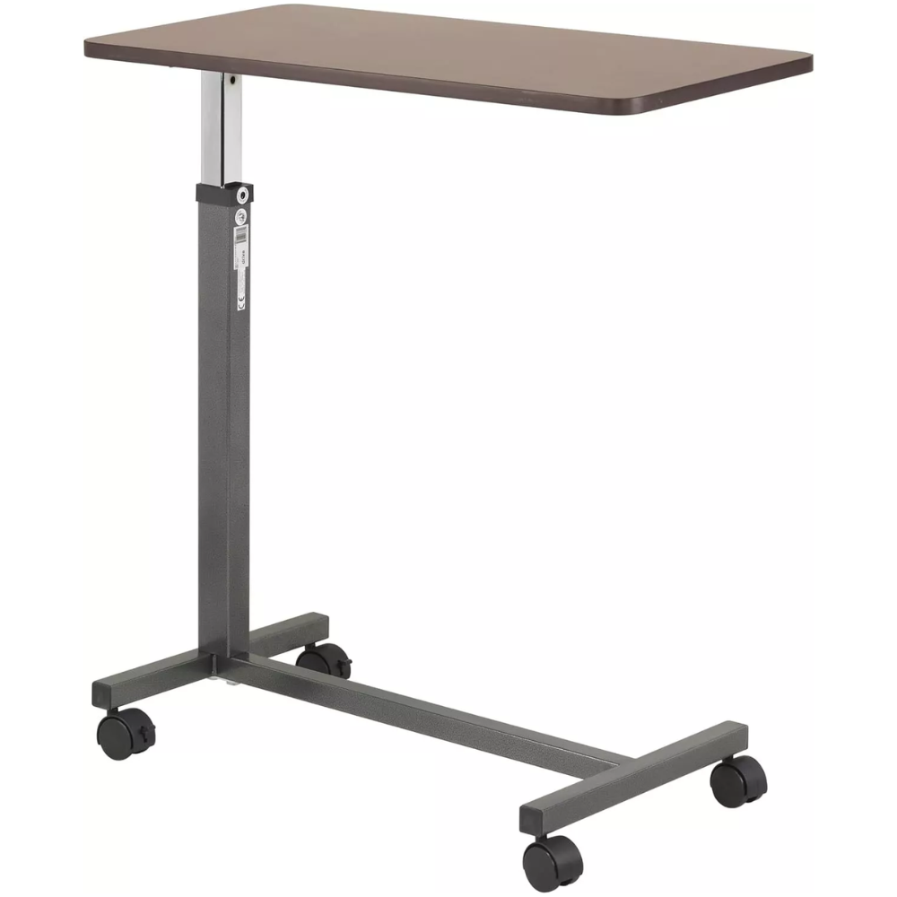 Over The Bed Side Table Wheels Hospital Overbed Rolling Tray Adjustable Bedside