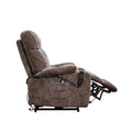 NestingCloud Lift Chair for Elderly with Dual Motor, 180° Lay Flat Recliner, Heat and Massage, Brown ‪(FREE 2 Years Warranty)