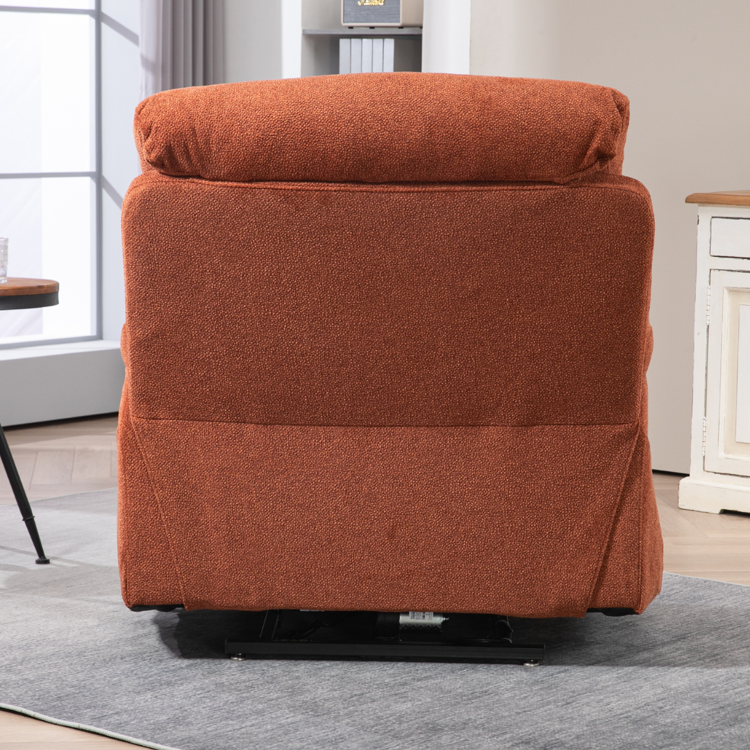 LuxQuad Lay Flat Lift Chair, The First 4 Motors Oversized Recliner, Sunset Rose (Free 2 Years Warranty)