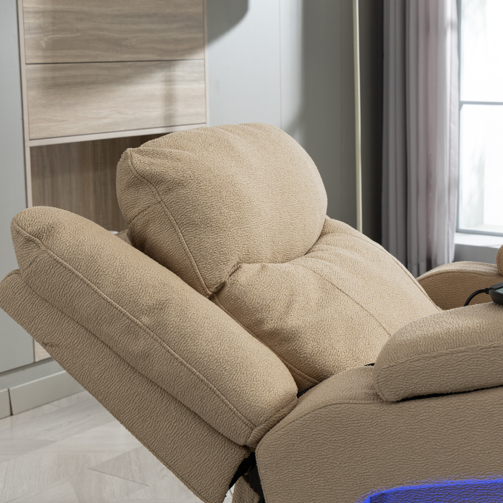 Luna Swivel Rocker - Power Recliner with Heat & Massage