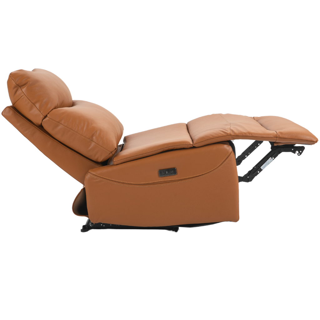 ComfortCraft Leather Recliner - Orange