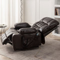 Bulkyriser 2.0 Lay Flat Lift Chair, 25.6 Inch Wide Seat 73.2 Inch Length, With Back Up Battery, Dark Brown (FREE 2 YEARS WARRANTY)
