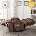 Bulkyriser 2.0 Lay Flat Lift Chair, 25.6 Inch Wide Seat, Brown (Free 2 Years Warranty)