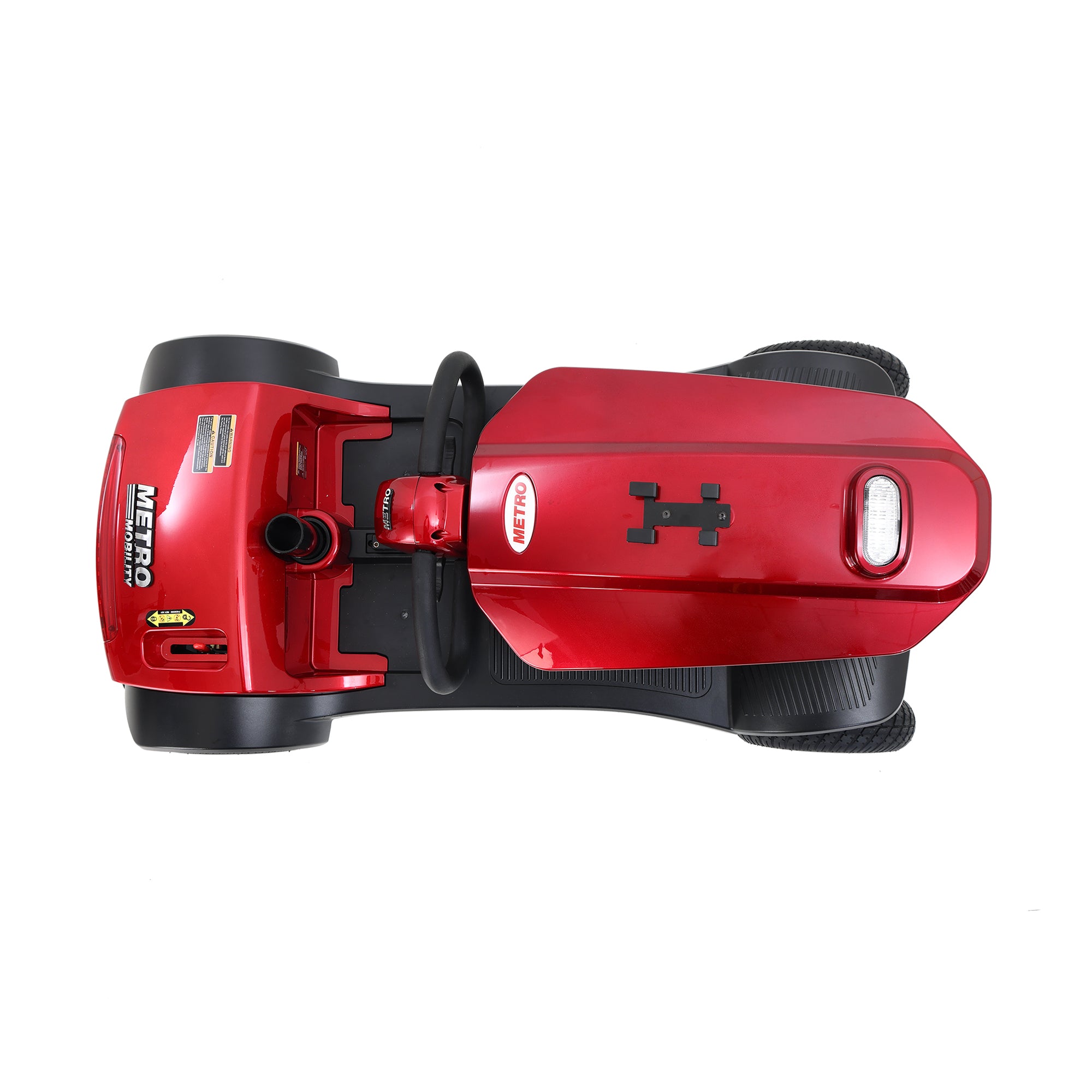 Metro Mobility Max Plus 4-Wheel Mobility Scooter, 300 lb Capacity, 16 Mile Range, Rear Suspension (FREE Raincoat).