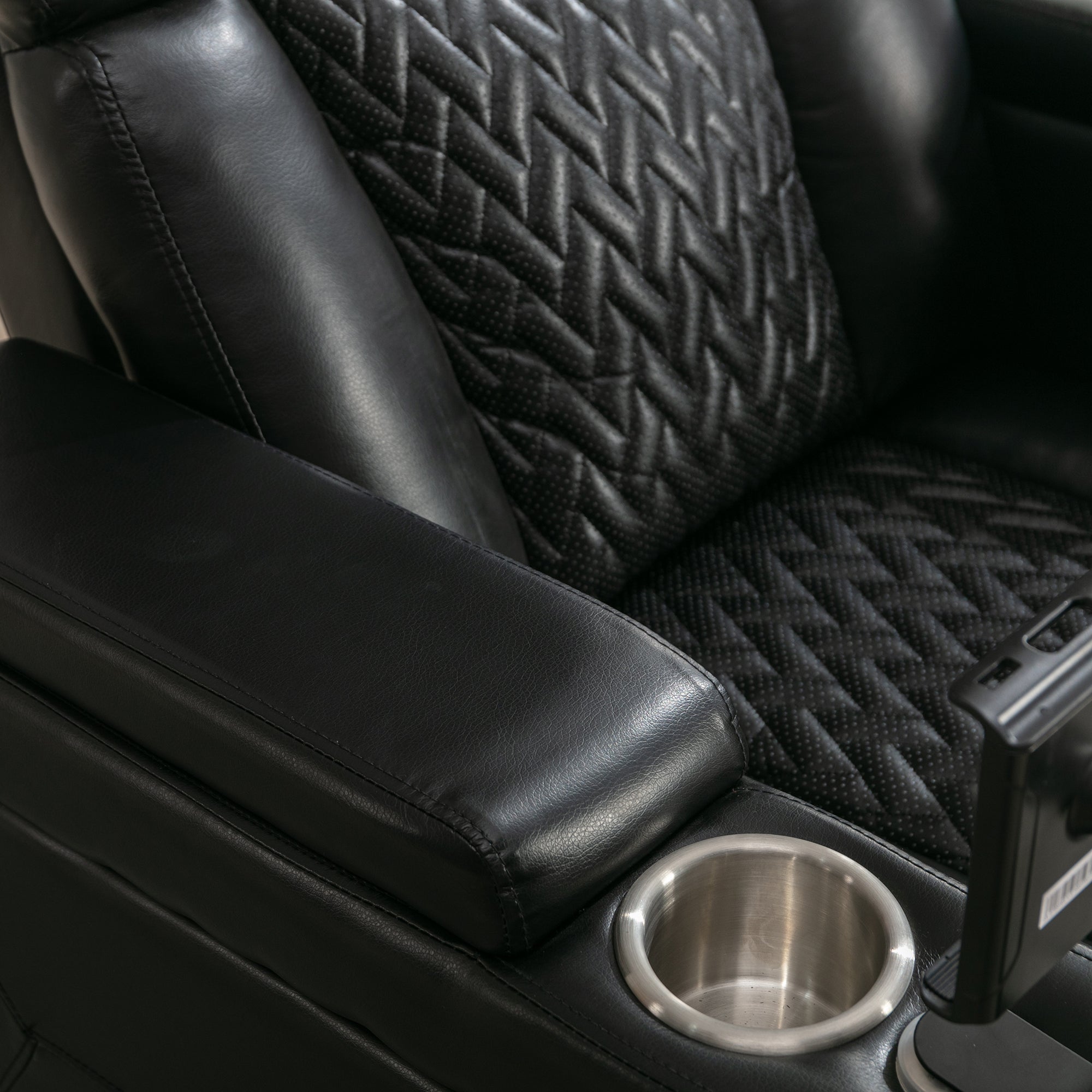 270 Degree Swivel PU Leather Power Recliner