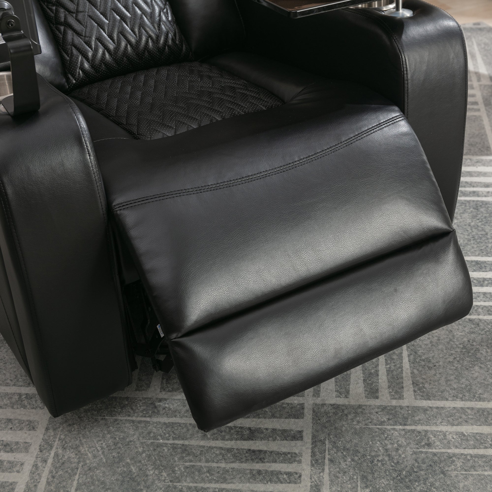 270 Degree Swivel PU Leather Power Recliner