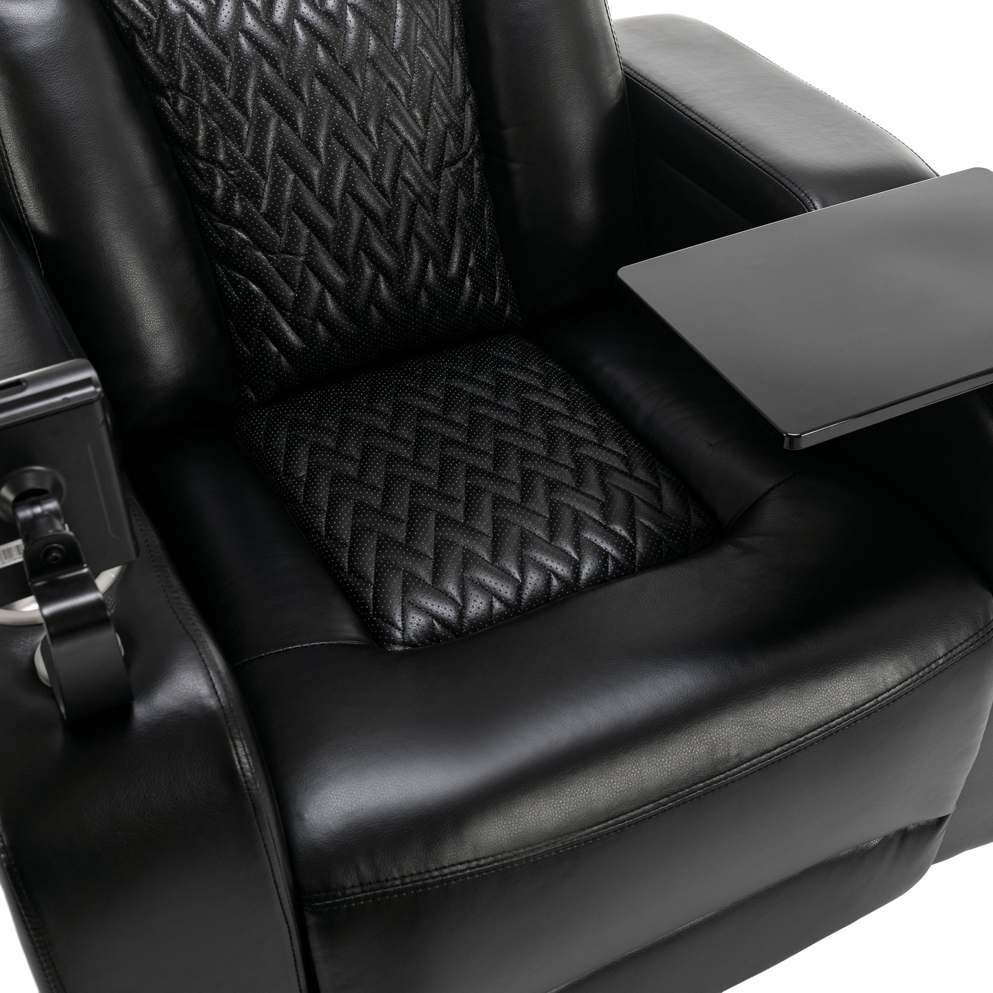 270 Degree Swivel PU Leather Power Recliner