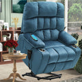 BulkyRiser Lift Chair for Big, 25 Inch Wide Seat with Back Up Battery, with Cup Holder, Teal ‪‪(FREE 2 Years Warranty)