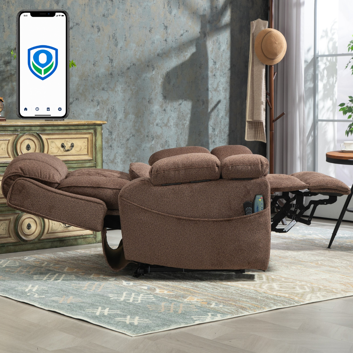 Stash Ease Oversized Lift Chair, 28 Inch Wide Seat
