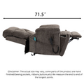 Castle 2.0 Lay flat Lift Chair, 26 Inch Wide Seat 71.5  Inch Length, With Back Up Battery, Dark Gray ‪(FREE 2 Years Warranty)