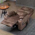 SleepingTitan Origin Lay Flat Lift Chair, 25.1 Inch Wide Seat 74.2 Inch Length, With Battery Back Up, Brown ‪(FREE 2 Years Warranty)