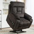 LuxQuad Lay Flat Lift Chair, 25.5 Inch Wide Seat, The First 4 Motors Lift Chair, Dark Grey (FREE 2 Years Warranty).
