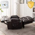 Bulkyriser 2.0 Lay Flat Lift Chair, 25.6 Inch Wide Seat, Dark Brown (Free 2 Years Warranty)