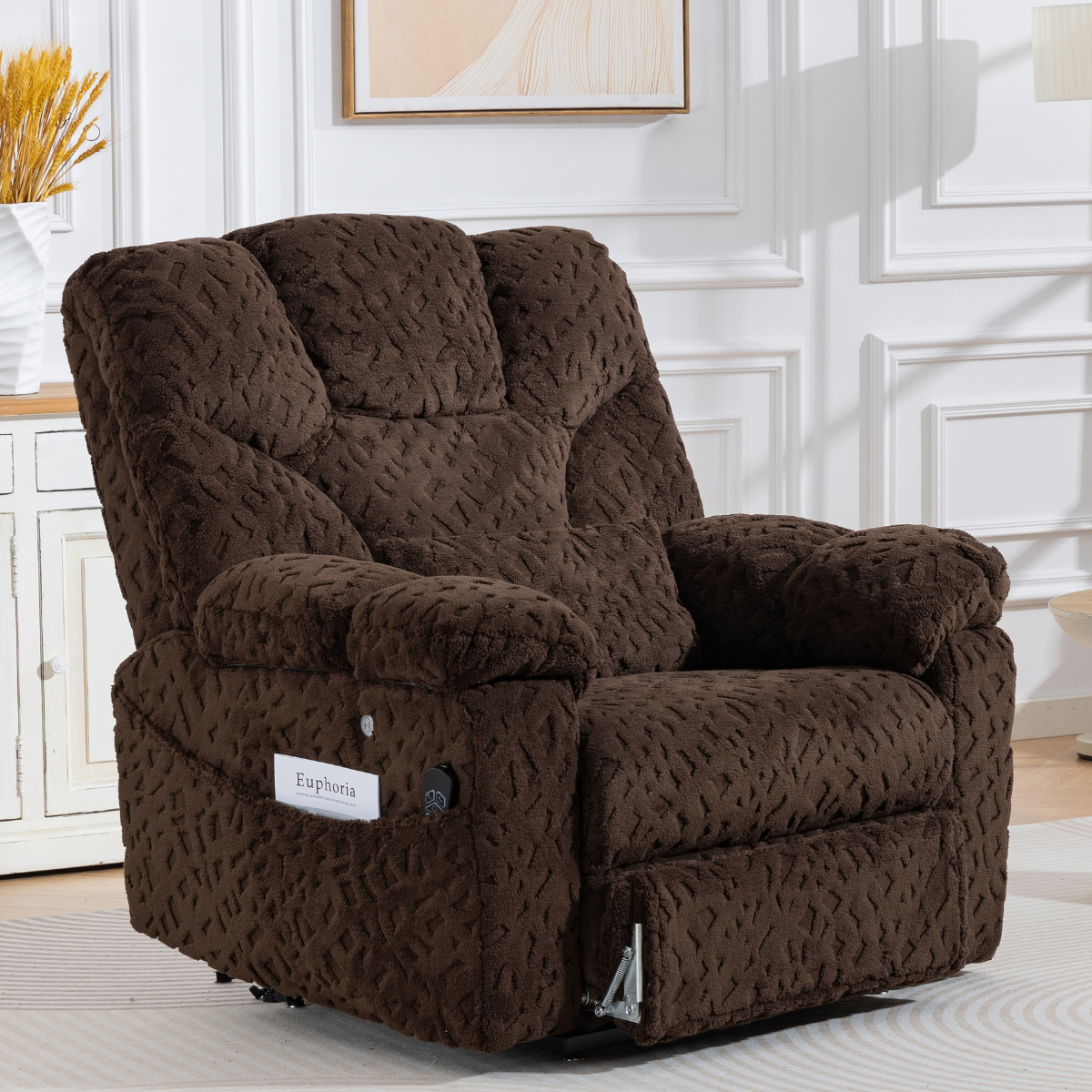 AirCell Massage Lift Chair – 28 Inch Wide Seat, 500-LBS Capacity with Extended Footrest