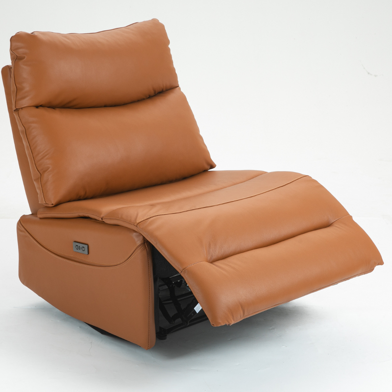 ComfortCraft Leather Recliner - Orange